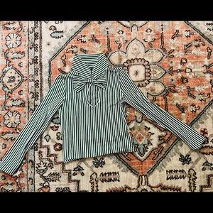 Vintage Style Striped Fitting Shirt